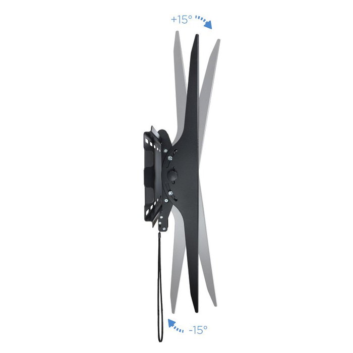 TooQ Soporte de Pared Inclinable para TV de 60-100 Pulgadas, Negro